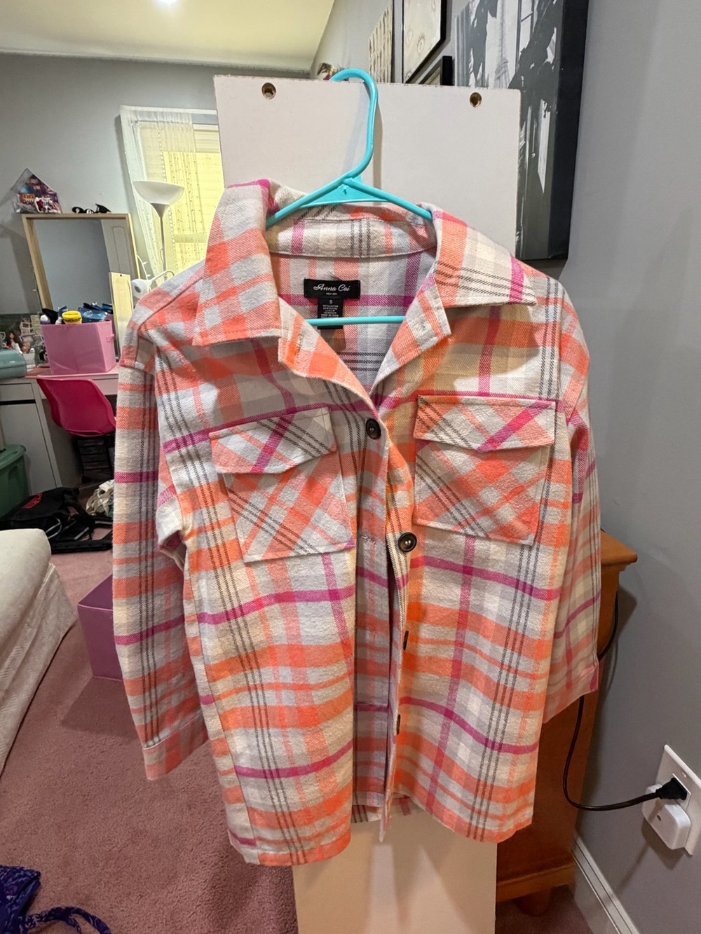 Plaid thick jacket